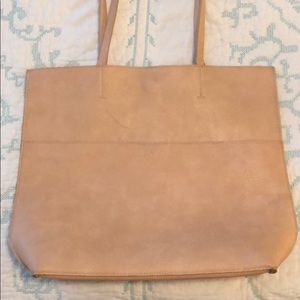 Tan leather Anthropologie bag